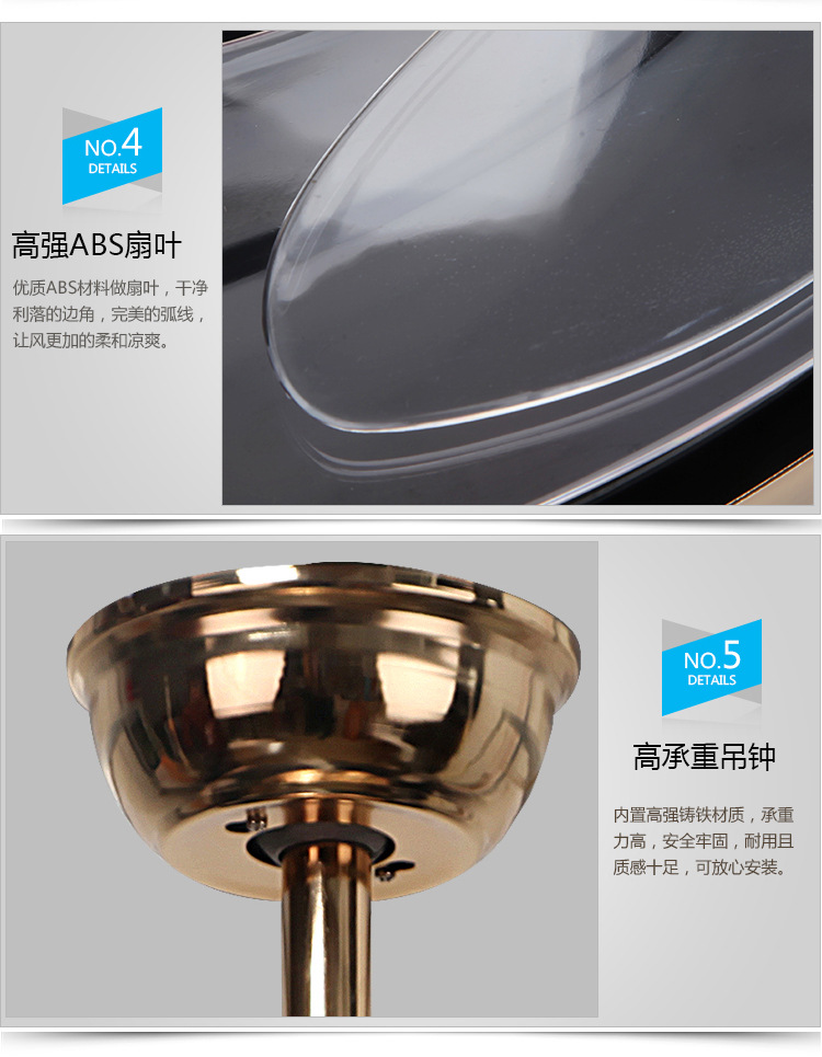 隱形led遙控風(fēng)扇燈簡(jiǎn)約大氣吊扇燈客廳臥室餐廳電風(fēng)扇燈